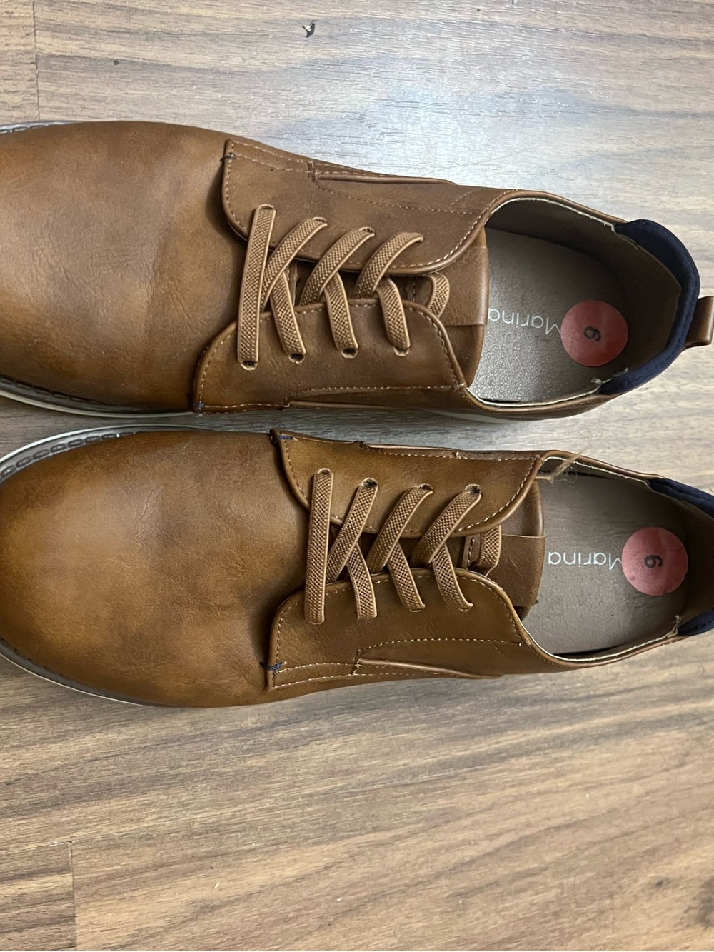 Kids Casual Lace-Up Shoes in Brown -
